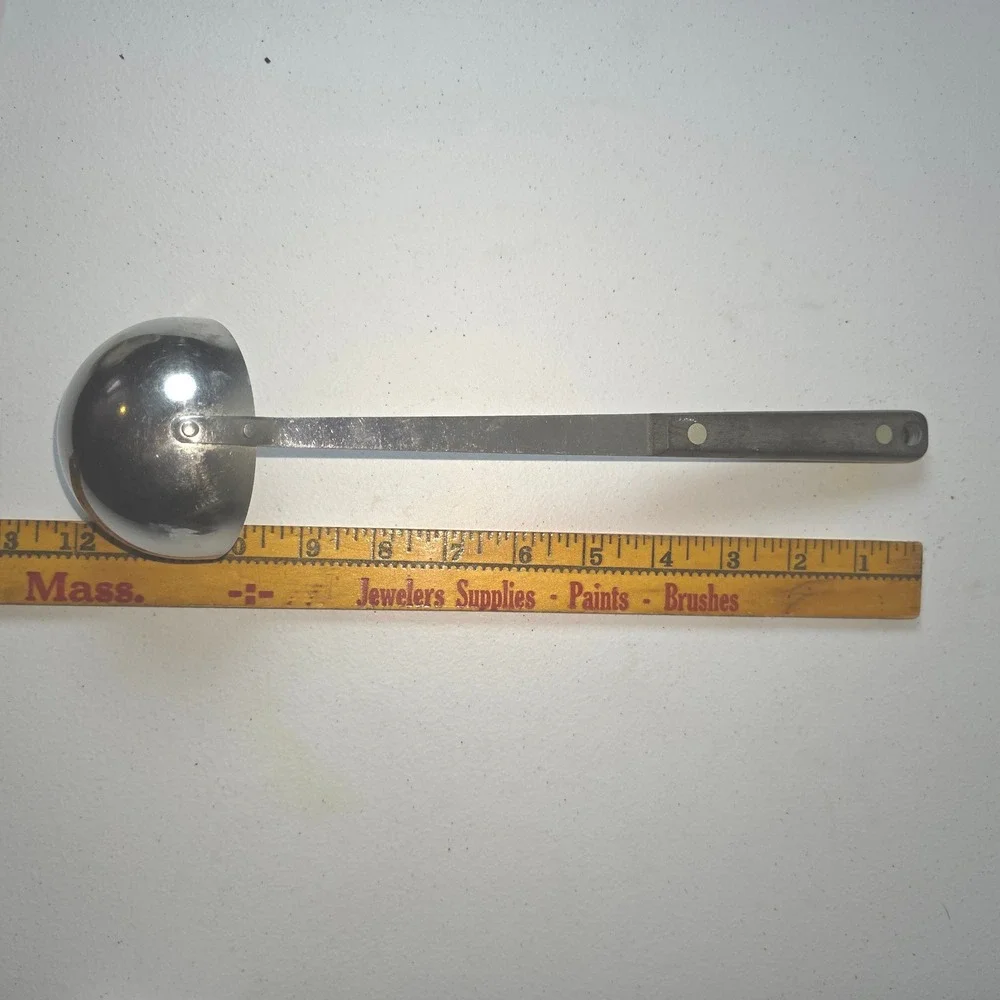 Vintage Ekco Flint Arrowhead‎ Stainless Vanadium Soup Ladle Pour Spout USA 12